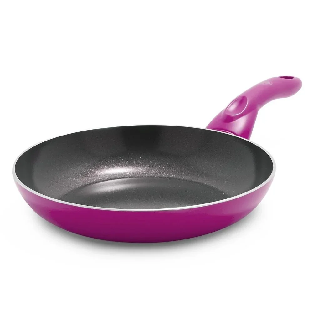 Green Life Essentials 8” Ceramic Nonstick Aluminum Fry Pan Bright Pink Magenta